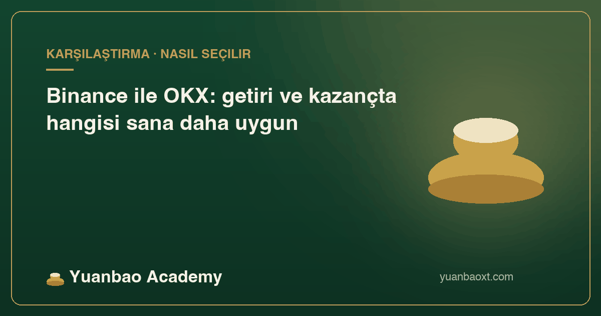 Binance ile OKX getiri ve kazanç ürün hattı karşılaştırması kapağı